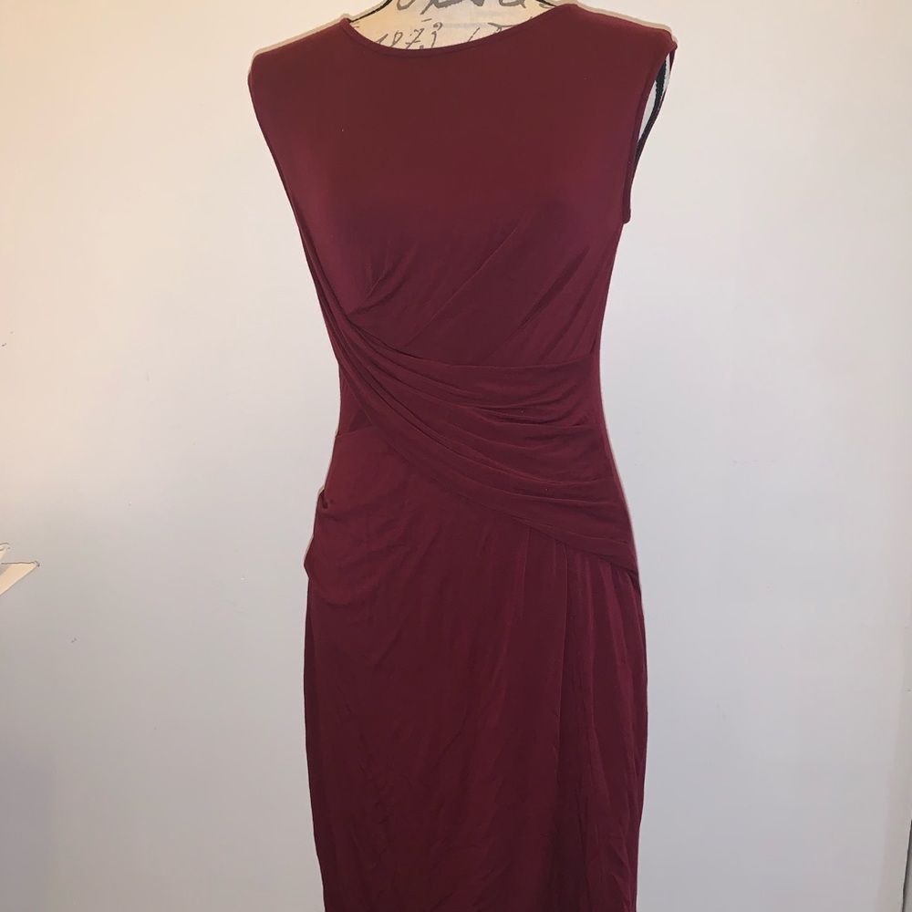 Kut from the Kloth Maroon Sleeveless Dress 6P